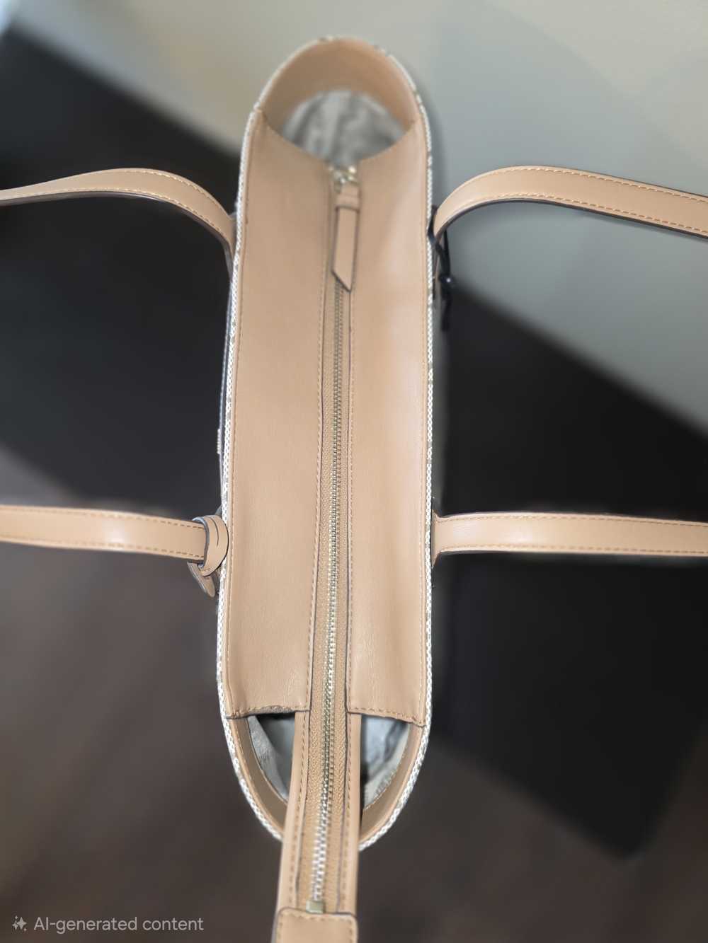 DKNY Logo Tote Bag with Front Pocket - Picture 10 of 12
